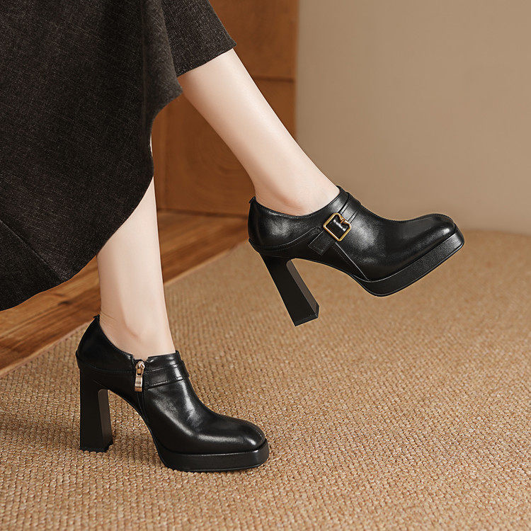 2026春秋深口系带欧美风通勤时装超10cm尖头细跟高跟单鞋女,女鞋,深口单鞋,淘宝优惠券,粉丝福利购,淘宝优惠卷