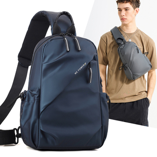 斜挎包大容量防水牛津布单肩小背包潮 休闲胸包男士 艾乐新款 时尚