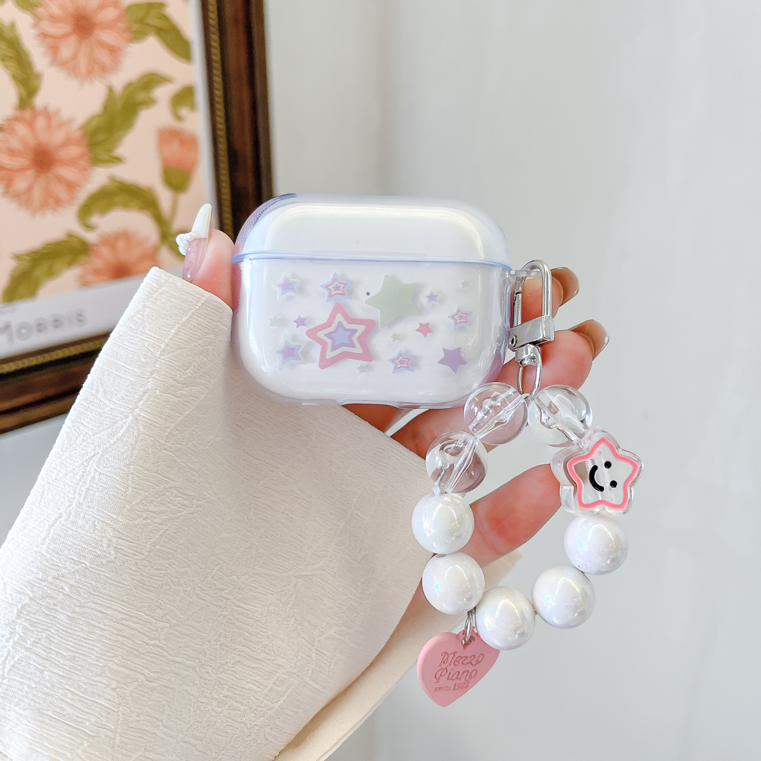 适用华为Freebuds SE4 ANC保护壳T0026耳机套freebudsse4可爱新潮透明se4anc软壳