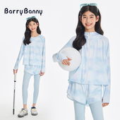 BarryBanny女童运动速干衣套装 防晒衣网球服春夏儿童跑步透气T恤