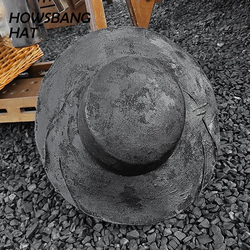 HOWSBANG礼帽火烧复古做旧