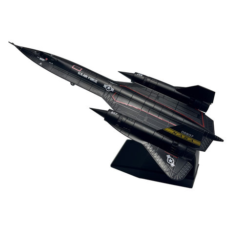 1/144美军SR71黑鸟高空侦察机战斗机飞机模型合金仿真军事摆件