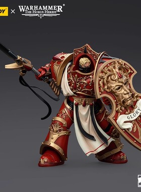 JOYTOY暗源战锤荷鲁斯之乱圣血天使猩红圣骑士1:18可动兵人模玩