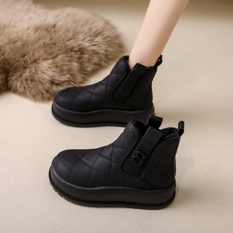 增高秋冬短靴东北大棉鞋子