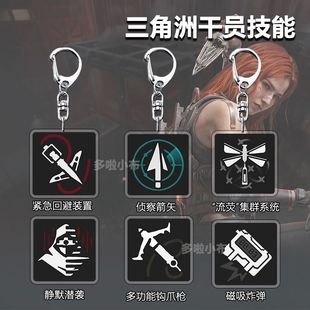 三角洲行动干员技能亚克力钥匙扣游戏周边学生挂件配饰朋友礼物