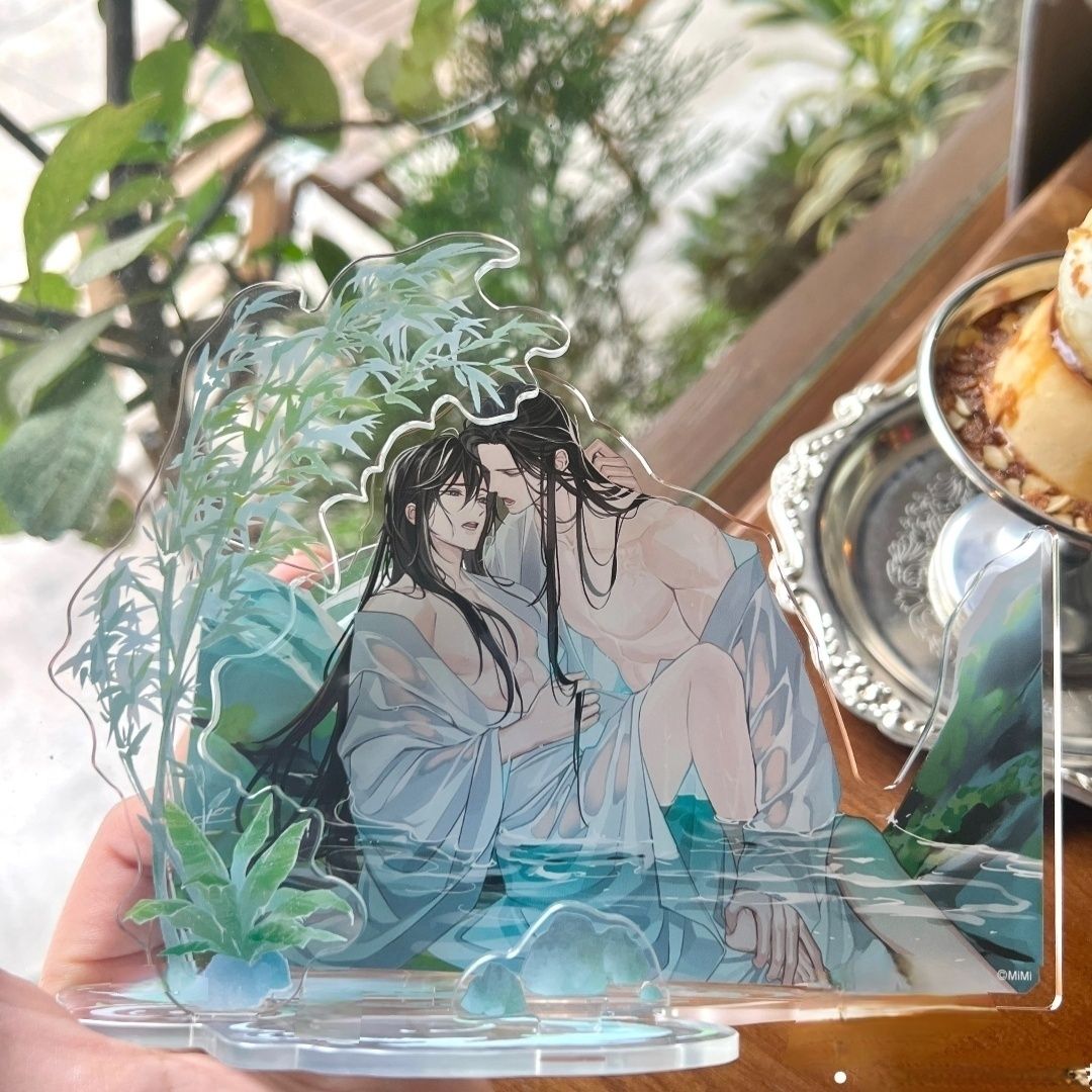 魔道祖师忘羡共浴蓝忘机×魏无羡自制亚克力桌面摆件立牌