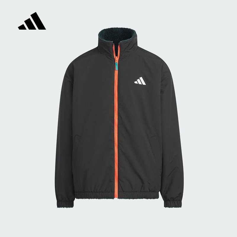 Adidas阿迪达斯2025年秋冬新款男大童羊羔绒夹克 KC0214