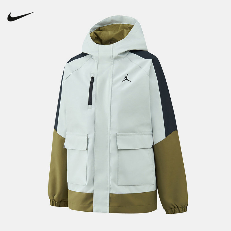 NIKE耐克童装外套男25冬新款AJ运动服连帽休闲撞色夹克IO6201-034,童装/婴儿装/亲子装,夹克/皮衣,淘宝优惠券,粉丝福利购,淘宝优惠卷