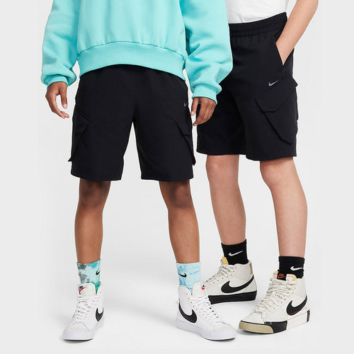 Nike耐克童装夏季新款黑色梭织短裤儿童休闲运动裤FZ4903-010