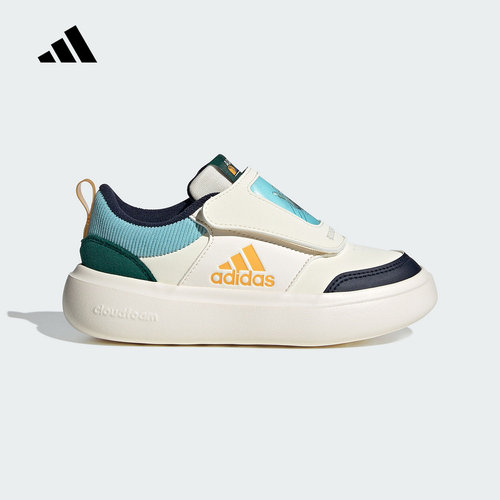 adidas阿迪达斯小童鞋PARK ST AC C运动休闲鞋魔术贴板鞋KJ8728