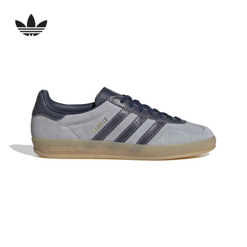 adidas阿迪达斯三叶草板鞋中性秋蓝GAZELLE INDOOR运动鞋 KH9695