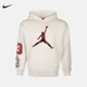 IQ2915 NIKE耐克男女童卫衣冬季 Jordan印花保暖连帽针织套头衫 133