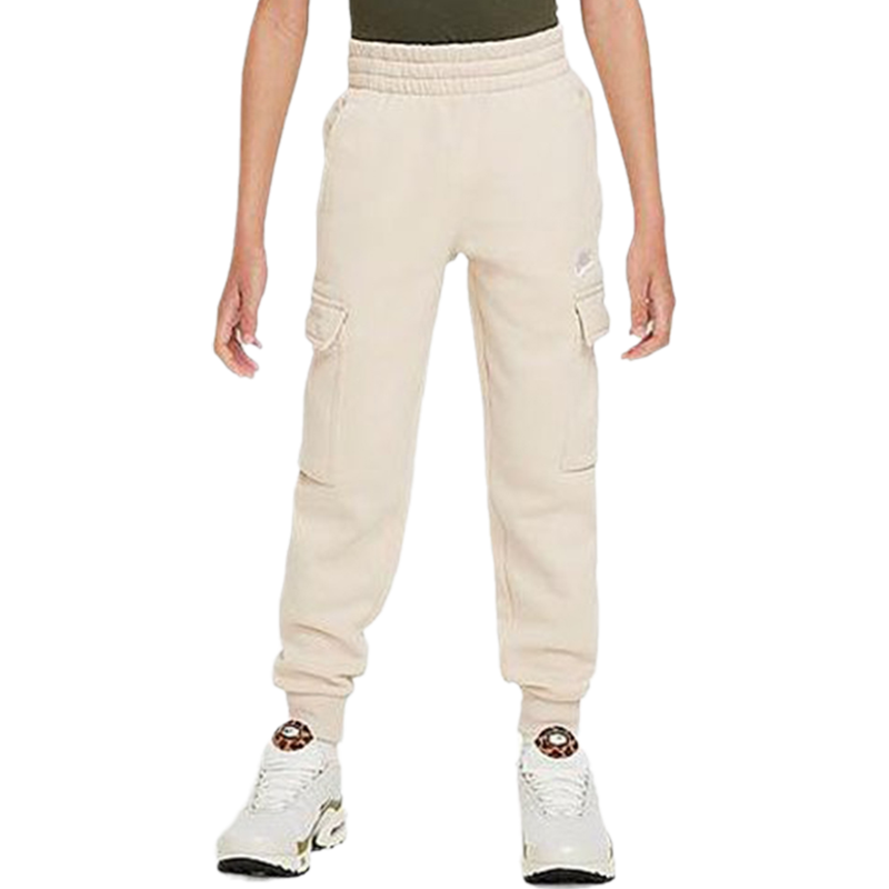 Nike耐克秋冬款男女童CLUB FLEECE大童加绒工装长裤运动裤FD3012