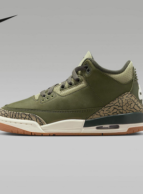 Nike耐克男女童鞋新款AJ3爆裂纹高帮运动鞋训练篮球鞋DM0967-202