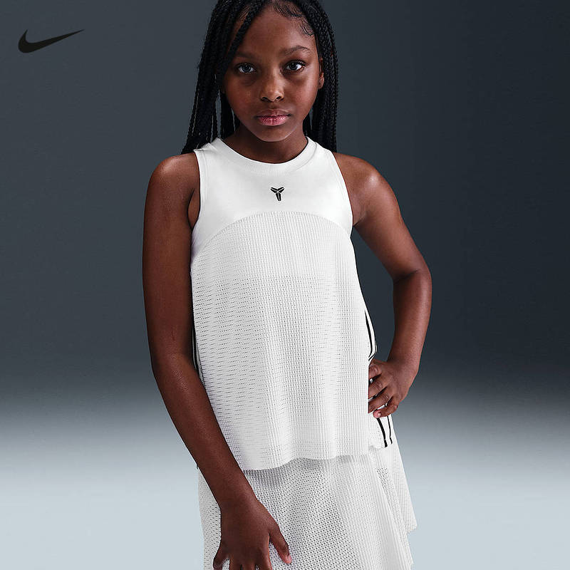 Nike耐克儿童KOBE科比系列女大童速干篮球背心无袖T恤IB0006-100