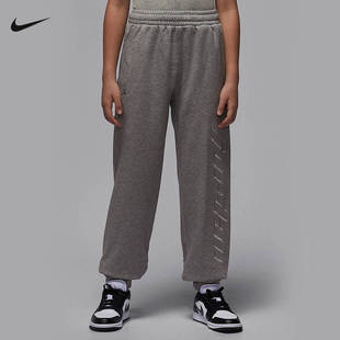 JORDAN耐克大童柔软加绒长裤冬季新款男女童收口运动裤IO6211-091