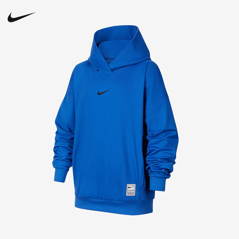 NIKE耐克DRI-FIT大童男孩速干透气针织训练套头连帽衫 IF1723-480,童装/婴儿装/亲子装,卫衣/绒衫,淘宝优惠券,粉丝福利购,淘宝优惠卷