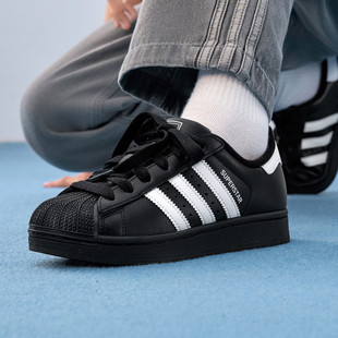 JH9977 板鞋 adidas阿迪达斯三叶草男女大童贝壳头SUPERSTAR II经典