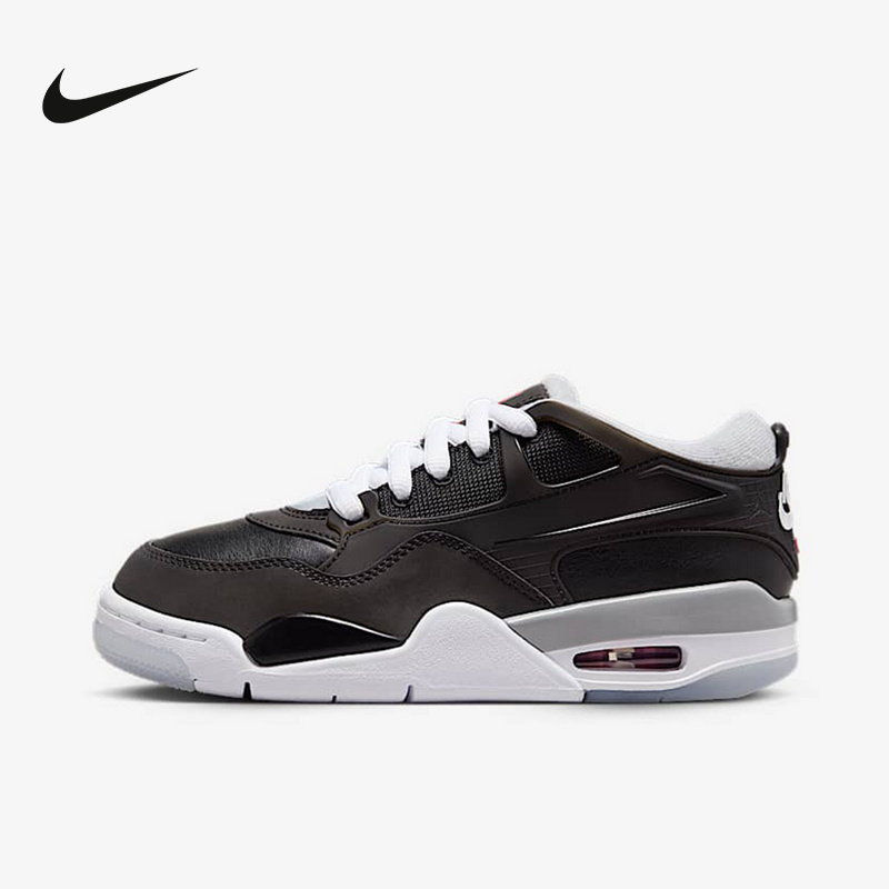 Nike耐克男女童时尚百搭AIR JORDAN 4 RM休闲运动鞋HV5187-010