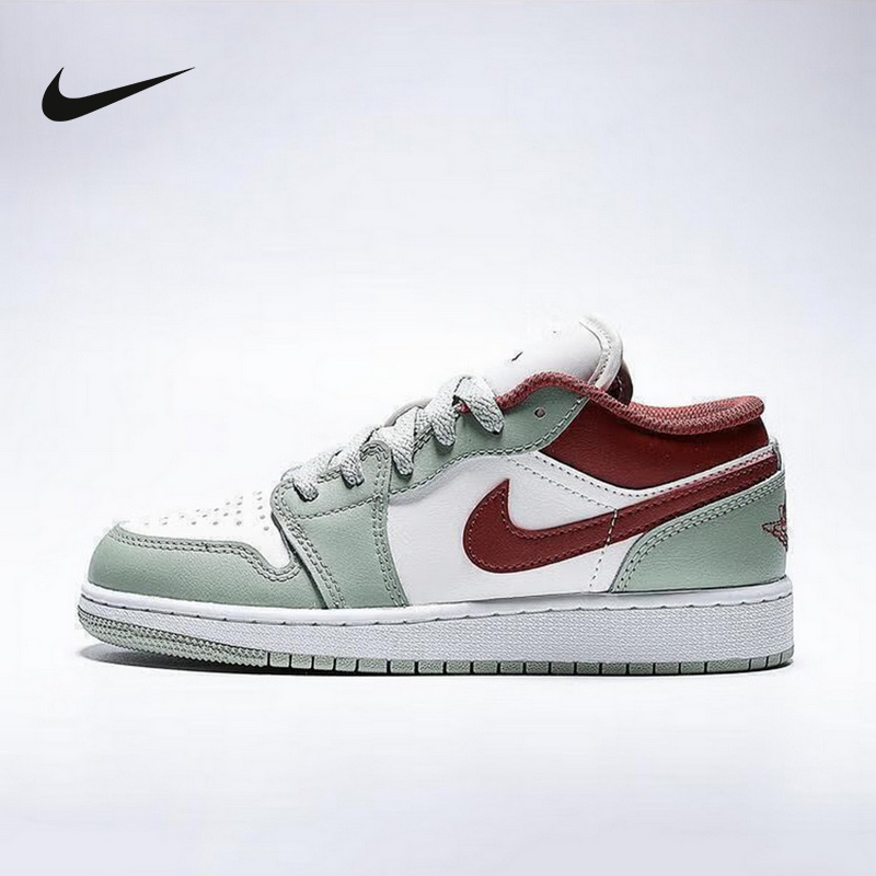 Nike耐克大童鞋2025新款AJ1低帮运动时尚休闲鞋篮球鞋553560-133