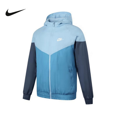 Nike耐克男女大童2025春新款休闲舒适梭织夹克运动上衣HJ2534-422
