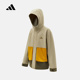 adidas阿迪达斯男女大童三合一保暖内胆连帽外套春梭织夹克KV6905