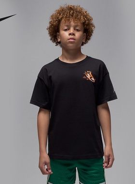 Nike耐克男童夏新款舒适宽松百搭透气运动休闲短袖T恤IO2294-010