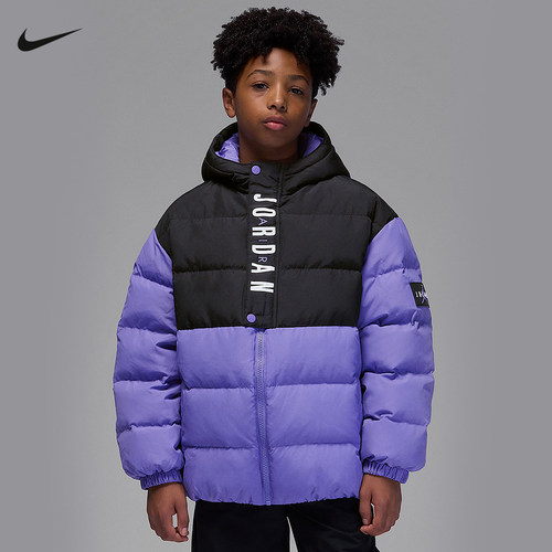 Jordan耐克男女大童短款羽绒服舒适保暖休闲防泼水夹克IR0945-527
