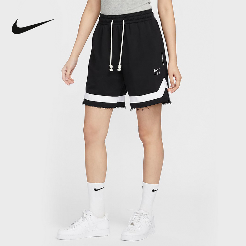 Nike耐克女速干法式毛圈篮球短裤夏新款宽松运动五分裤FN0149-010