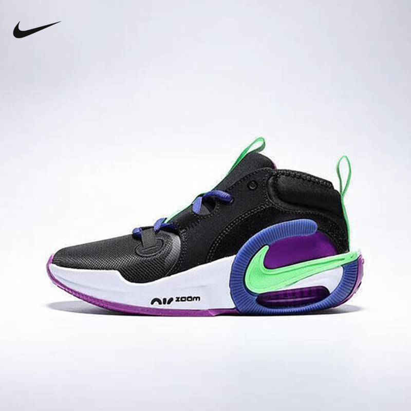 Nike耐克男女童鞋舒适缓震运动青少年中帮实战篮球鞋FB2689-005