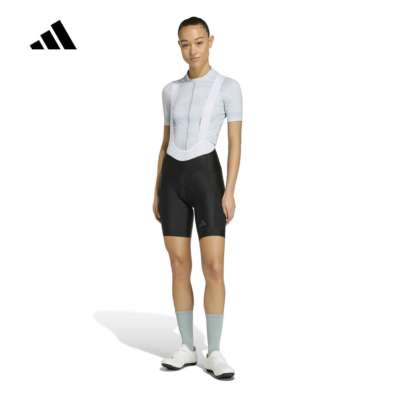 adidas阿迪达斯自行车紧身裤2026春女山地公路骑行黑色短裤KB9575