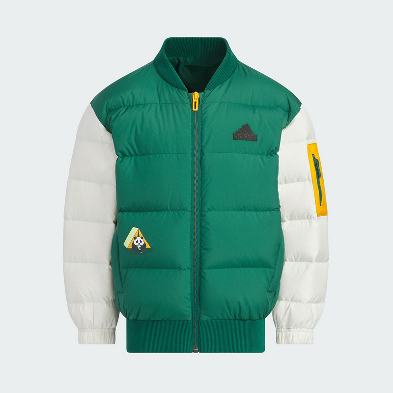 阿迪达斯儿童装2025冬新款小童御寒保暖运动休闲宽松羽绒服JJ5014