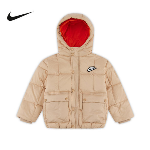 Nike耐克小童新款时尚短款羽绒服休闲舒适保暖外套IQ9995-200