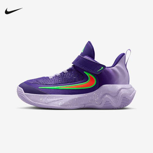 NIKE耐克小童鞋GIANNIS 4字母哥魔术贴运动缓震篮球鞋IH7665-502