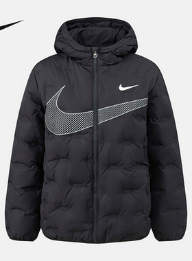 Nike耐克男女童新款百搭超轻羽绒服休闲舒适保暖外套IR0012-010