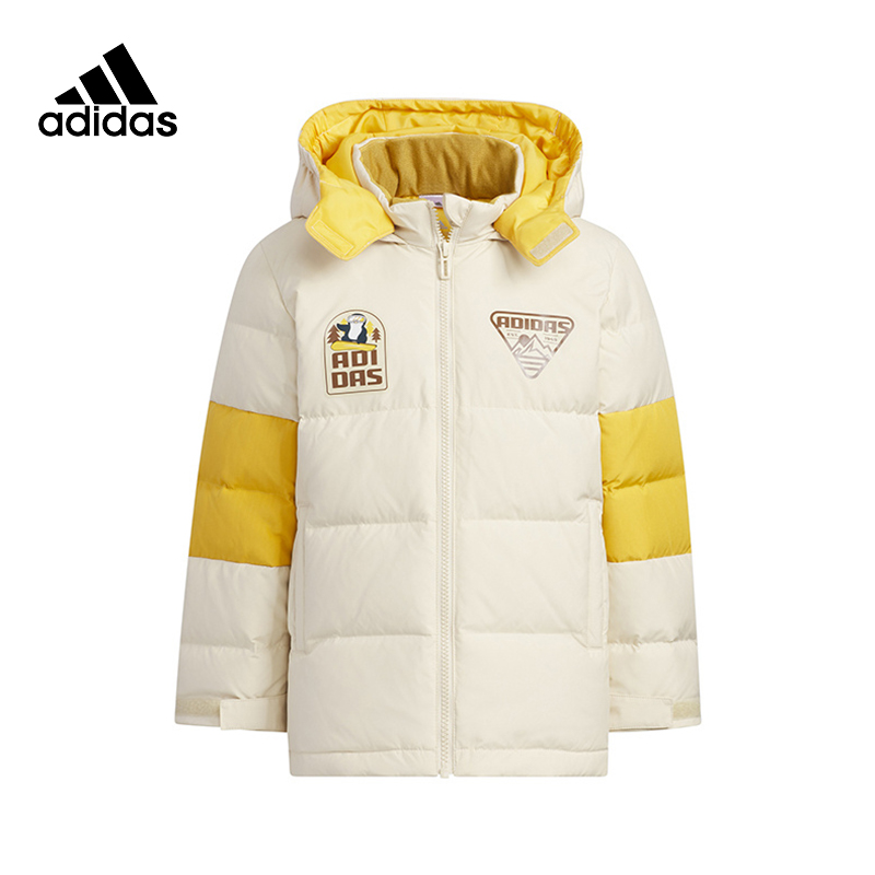 Adidas阿迪达斯冬季新款男女小童休闲运动保暖羽绒服IN5218