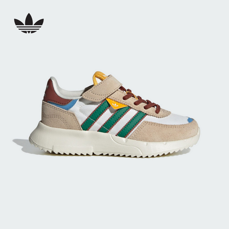 Adidas阿迪达斯男小童新款休闲三叶草透气轻便舒适运动鞋JR7989