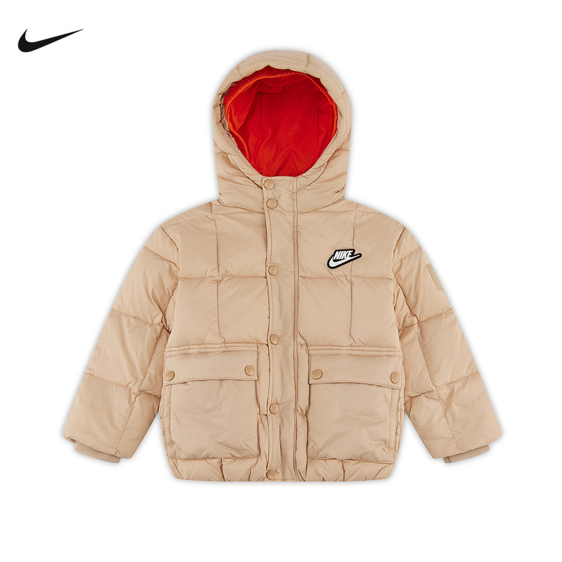 NIKE耐克Premium男女幼童羽绒服夹克短款休闲保暖外套IQ9995-200