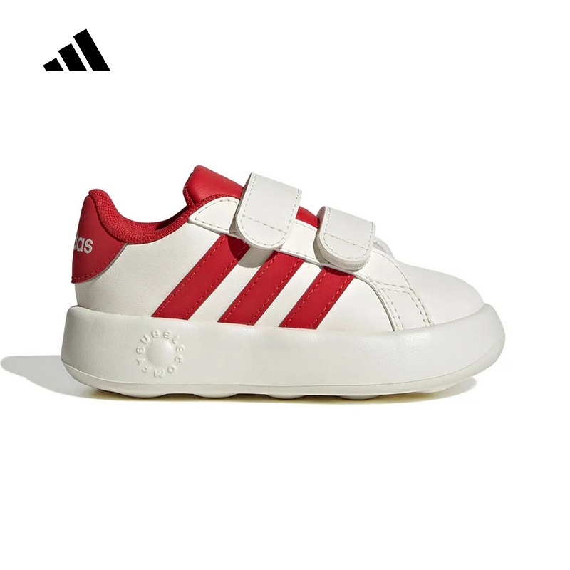 Adidas阿迪达斯女婴童新款休闲运动鞋运动鞋魔术贴训练鞋JQ7995