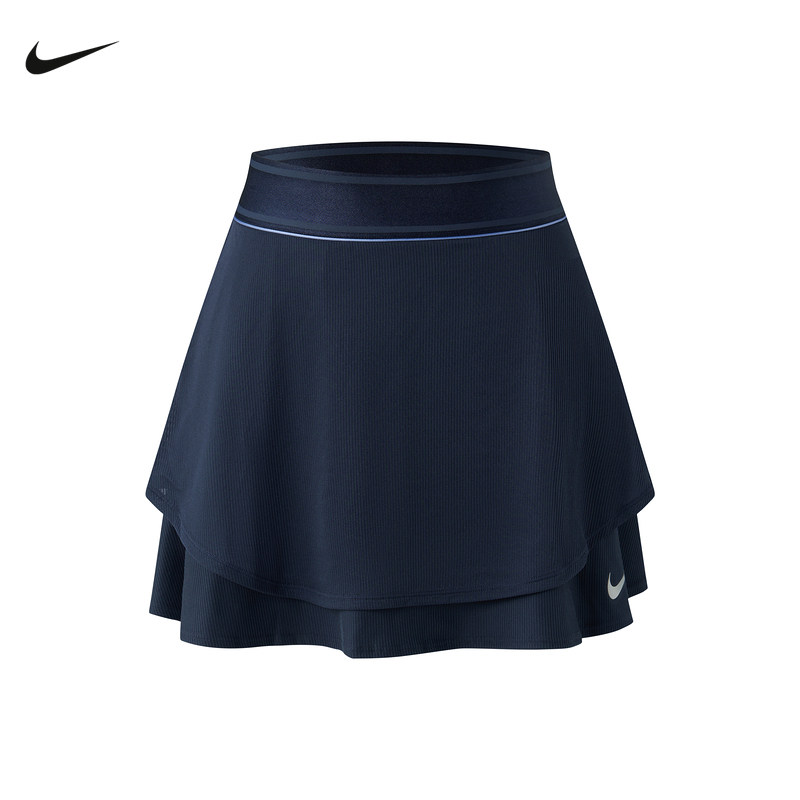 NIKE耐克网球裙女裙子夏季速干透气高腰拼接短裙运动裙HJ8985-437图片