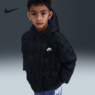 Nike耐克小童新款休闲轻巧绗缝羽绒服夹克保暖外套IQ9995-010