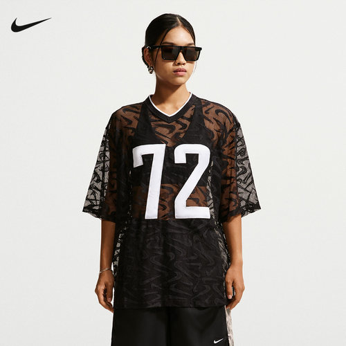 NIKE耐克女子夏新款时尚潮流舒适运动休闲宽松短袖IM8388-010
