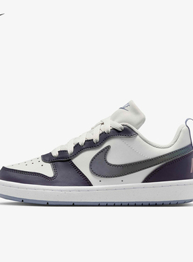 NIKE耐克女鞋大童运动鞋COURT酷菠萝灰蓝低帮休闲板鞋IB0716-001