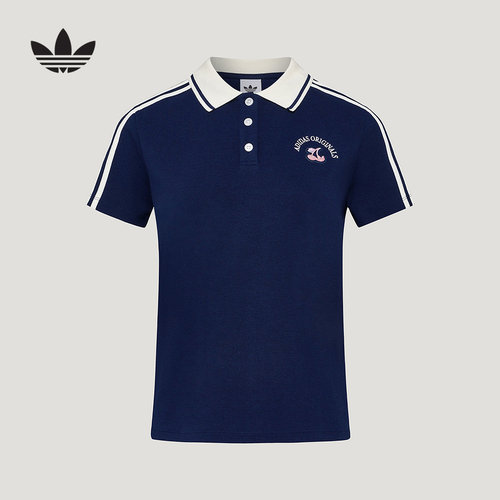 adidas阿迪达斯三叶草三条纹半袖男女同款3-STRIPES短袖T恤LD3229