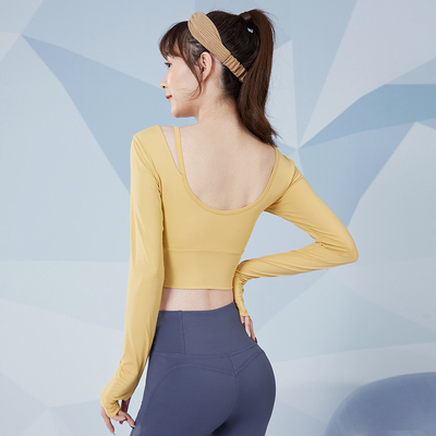 健身服长袖跑步专业运动瑜伽上衣