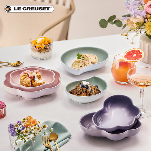 酷彩法国炻瓷花边盘餐具