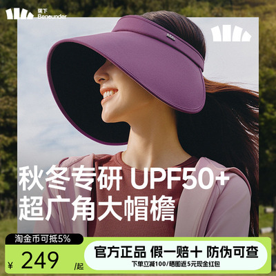 蕉下女空顶侧脸防护防晒帽BM004遮阳防太阳紫外线初秋25新款帽子