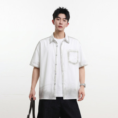 复古衬衫短袖CleanFit