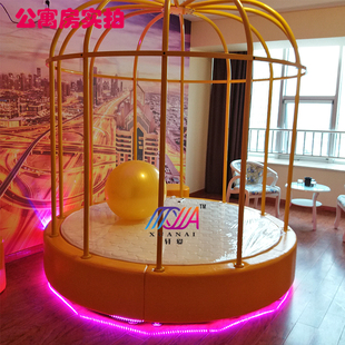 主题鸟笼床酒店电动床圆床****公寓床宾馆双人水床成人助力床家用