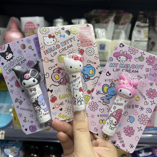 日本本土三丽鸥联名润唇膏